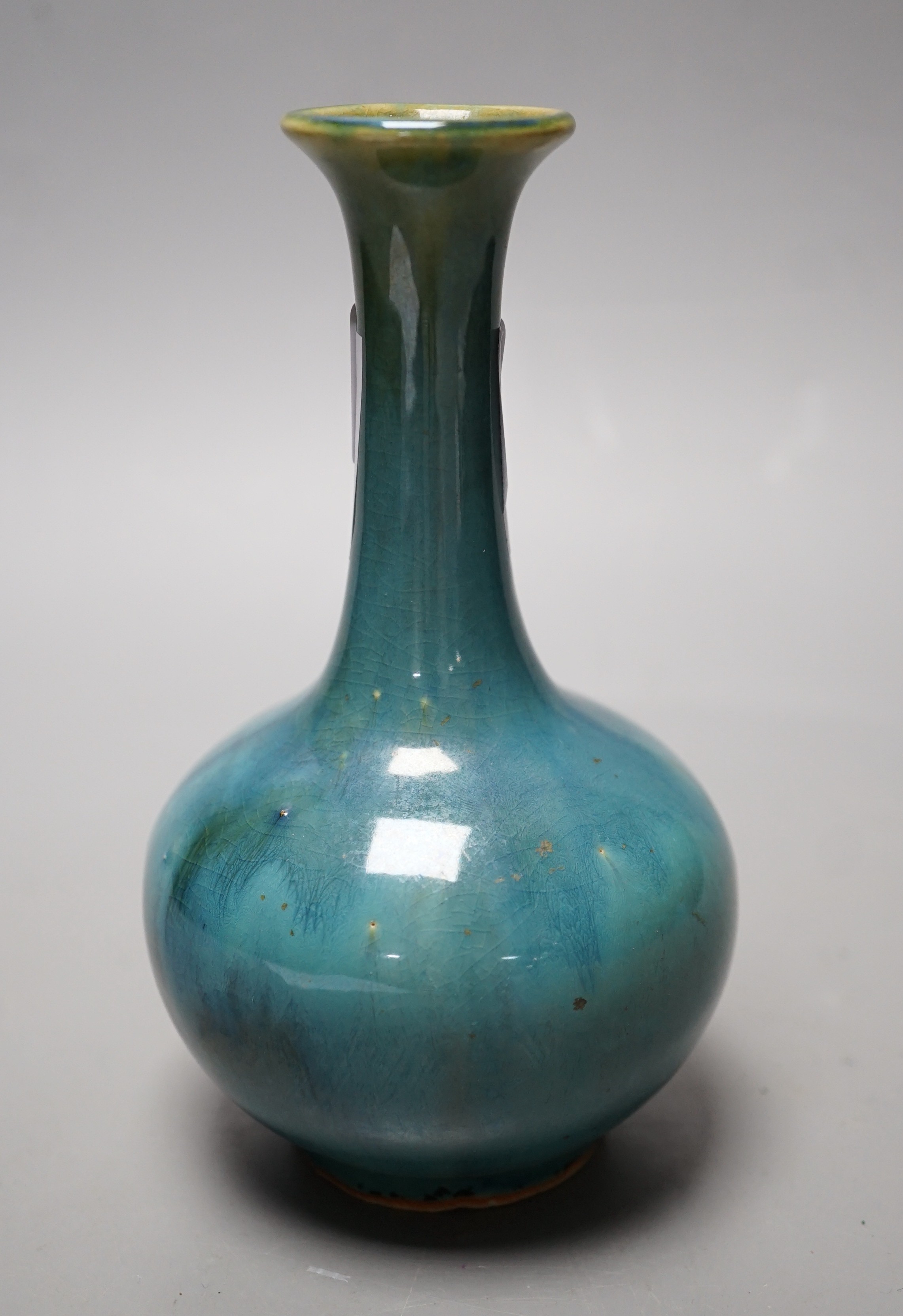 A Chinese Shiwan pottery small vase, 15cm